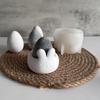 Easters Bunnies Candle Cup Silicone Mold Rabbit Shape Eggs Holder Storage Bowl Mould for DIY Crafts Party Decors Making