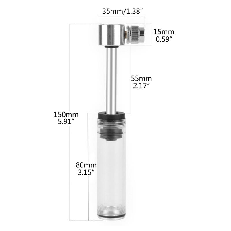 Mini Bike Pump Fit Presta & Schrader 120PSI Includes Mount Kits Lightweight Bicycles Tire Pump for Road Mountain Bikes