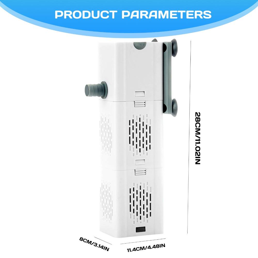 Aquarium Filter Pump 90 Gallon Internal Aquarium Fish Tank Canister 475 GPH Filter Water Filtration Aerator Wave Maker