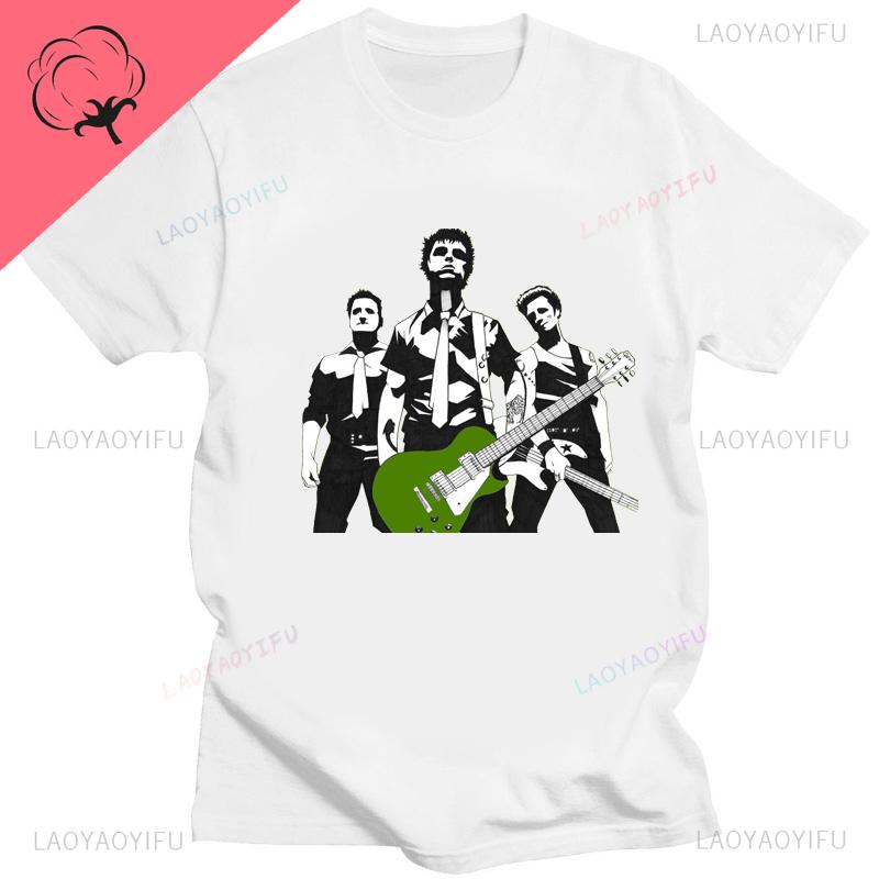 Green Day American Idiot Albuum Cover Tshirts Unisex Women Oversized Tshirts Novelty Funny Streetwear Summer Comfortable Tee