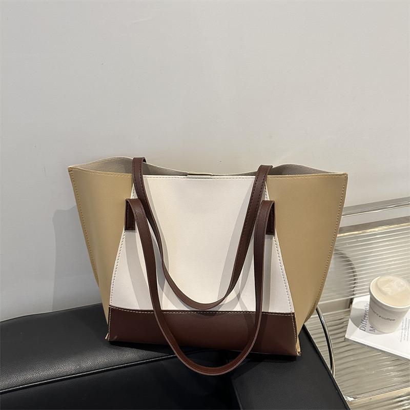 Large Capacity Fashionable Pu Shoulder Tote Bag For Commuting And Daily Use