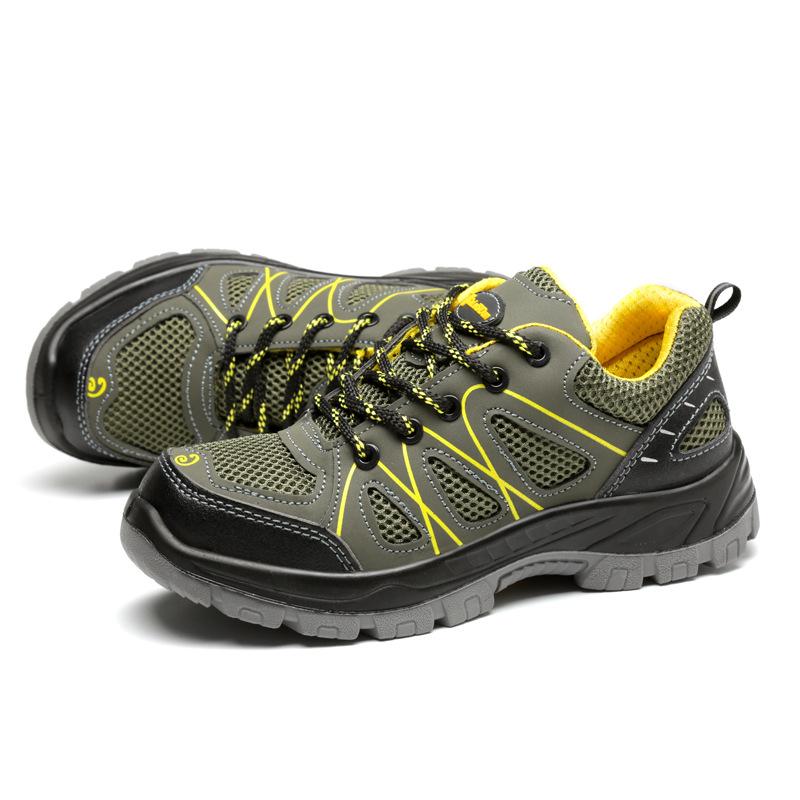 

Oulylan Male Anti Smash Work Shoes Non-slip Round Toe Safety Boots Summer Wear Resistant Labor Footwear Large Size 38 To 46 46