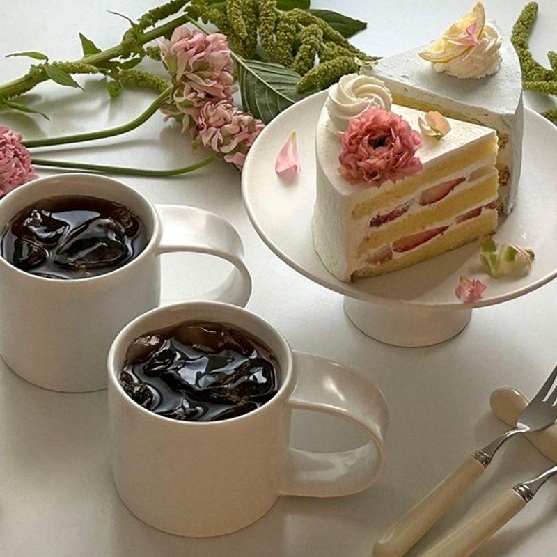 Elegant Table [Gift Set] Zen Matte Mug 1p Gift Set 2 Color Matte Premium Cup Friend Gift