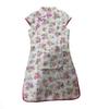 Children's Summer Lace Qipao Dress - Cute Cotton Linen Gown for Girls