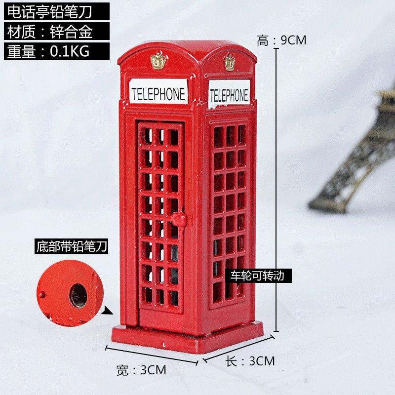 Salvadanaio Inghilterra Metallo UK Londra Souvenir Turistici Cabina Telefonica Rossa Artigianato Decorativo da Scrivania Decorazione Stanza Oggetti per Arredo Casa