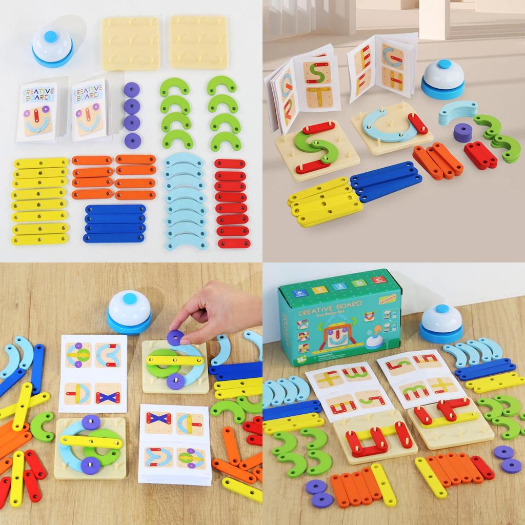 Puzzle Board Battle Toy With Color And Shape Recognition For Kids Exercise Brain