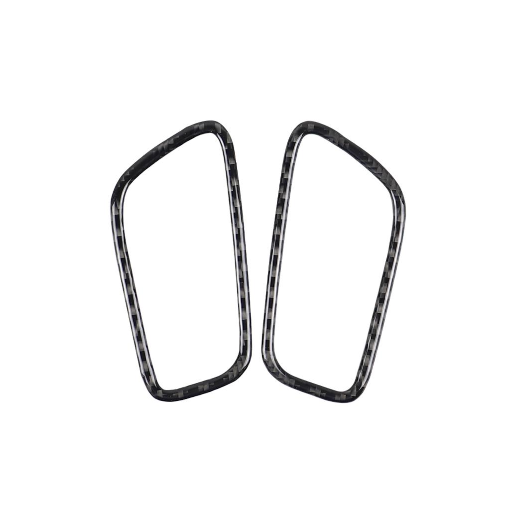 For Porsche Macan 2014- Carbon Fiber Dashboard Both Sides Air Outlet Panel Decorative Cover Car Interior Accessories Sticker