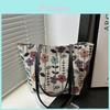 Embroidery Colorful Flower Style Large Capacity Bag For Women With Zipper Closure And Phone Pocket