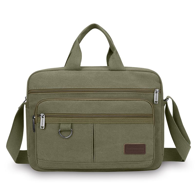 Herren Luxus Canvas Umhängetasche - Hochwertige Crossbody Schulter Tragetasche (Handtasche im Vintage-Stil für Reisen und Freizeit)