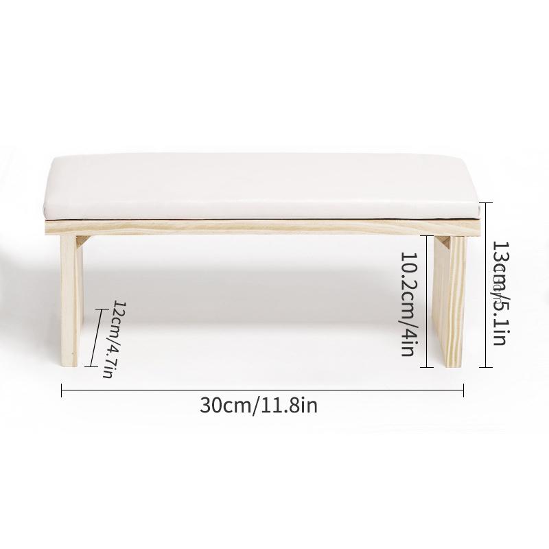 Nail Arm Rest Nail Art Hand Pillow Mat Nail Polishing Arm Rest Pillow Manicure Hand Rest Cushion PU Arm Rest Cushion Wooden Sta