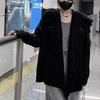 Design Sense Navy Collar Tassel Sweater Cardigan Women's Autumn and Winter Loose Lazy Skinny Knitted Fashion Jacket Tide