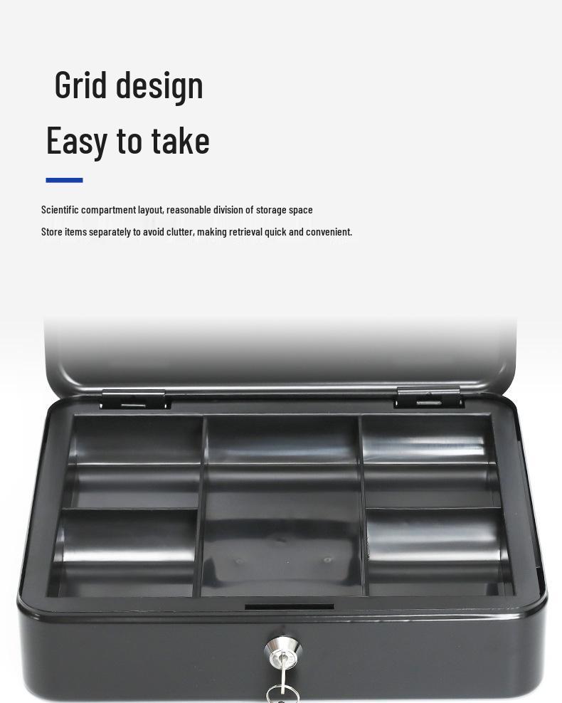 Compact Mini Cash Box for Coins and Valuables