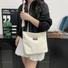 Women's Corduroy Shoulder Bags Large Capacity Solid Color Handbags Daily Commuting Crossbody Bags CLE