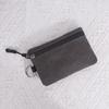 Mini-Geldbörse aus Segeltuch, einfarbig, mit Reißverschluss, Schlüsseltasche, Geldbeutel, Geldbörse für Damen und Herren, kleiner Kartenhalter, Wechselgeldbörse