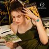 RORIOS Women's Watch Waterproof Fashionable Peacock Green Quartz Analog Steel Mesh Band Simple Casual Student Wrist Watch Green