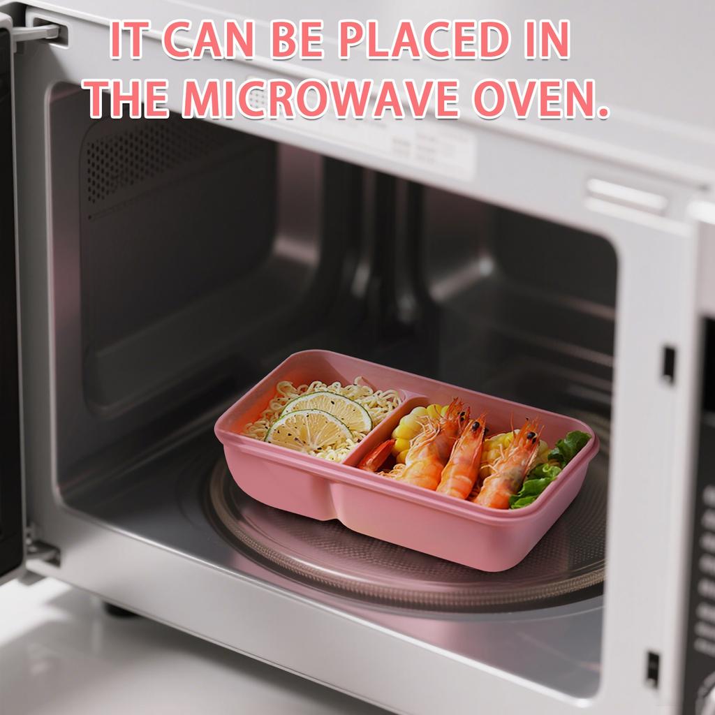 Bento Box Set, Square Lunch Box With Compartments, Leak-proof 3 Lunch Boxes For Kids And Adults