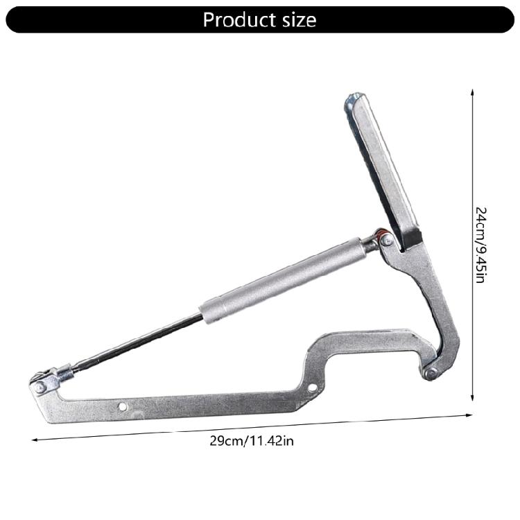 Stainless Steel Hydraulic Hinge Replacement Accessories For Outdoor Deck Box Slow Closing Heavy Lid Safety Mechanism