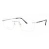 Rimless Rectangle Grey Smartbuy Collection Pedro Tt 131 M18 Fashion Unisex Eyeglasses