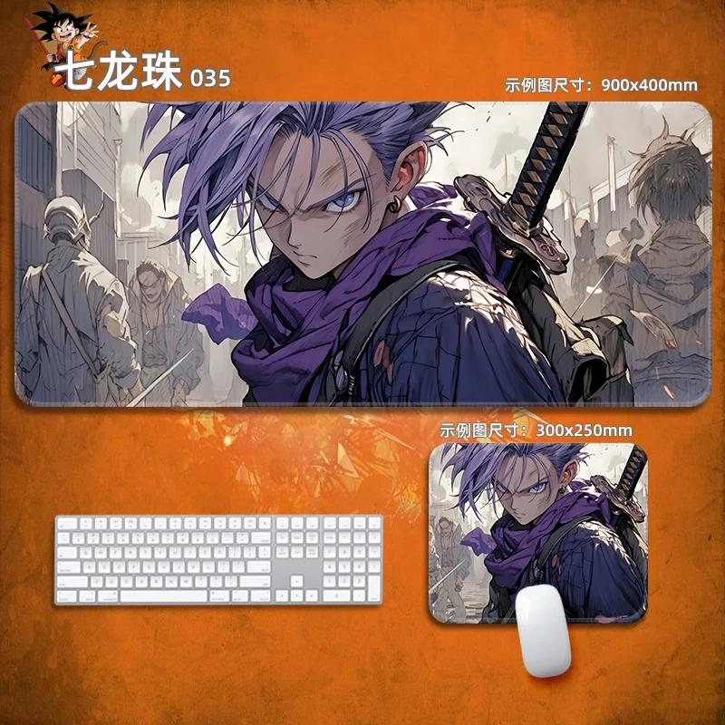 Anime Mauspads Drachenball Leder-Mauspad Nachhaltig Kleiner Junge Handgelenkstütze Tastaturunterlage Tischmatte Son Goku Animation Dekorative Tischdecke