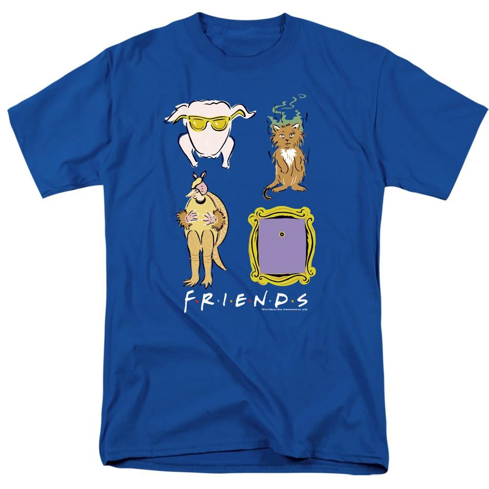 Friends Sybmols Licensed Adult T-Shirt M