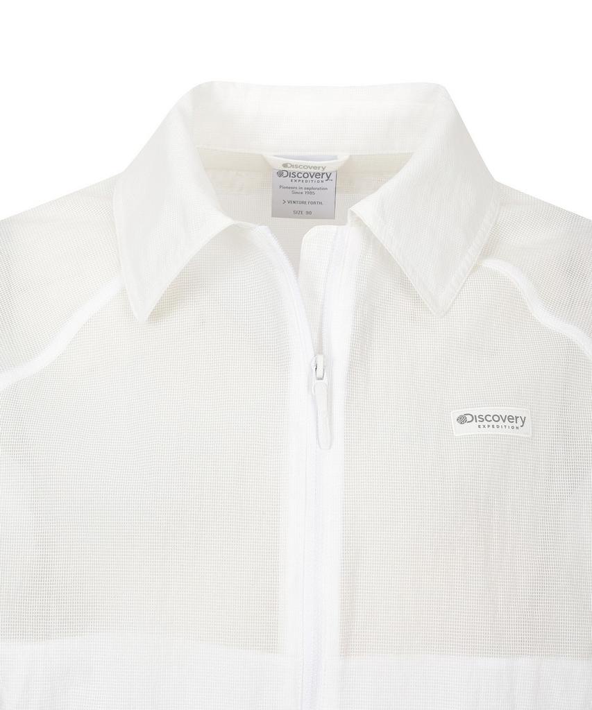 Discovery Expedition Women'S Freshvent Collared Crop Windbreaker (N/White)