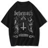 Religious Graphic TShirt Streetwear Hip Hop Mens Tops Casual Tops Shirt Washed Cotton Black Harajuku Fashion Clothes