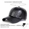Unisex Letter Pentagram Imprint Embroidery Adjustable Pu Leather Baseball Hat Windproof and Warm Caps Spring Autumn Outdoor Sport Travel for Women Men