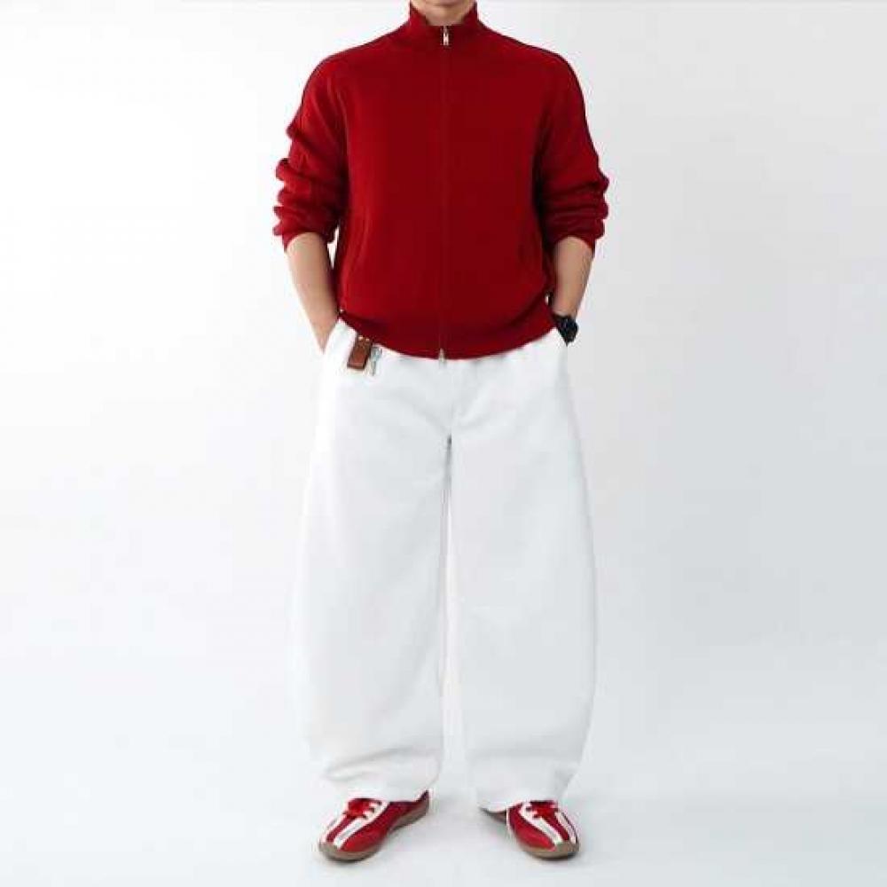 Onl Men S Curved Wide pantS Balloon SweatpantS