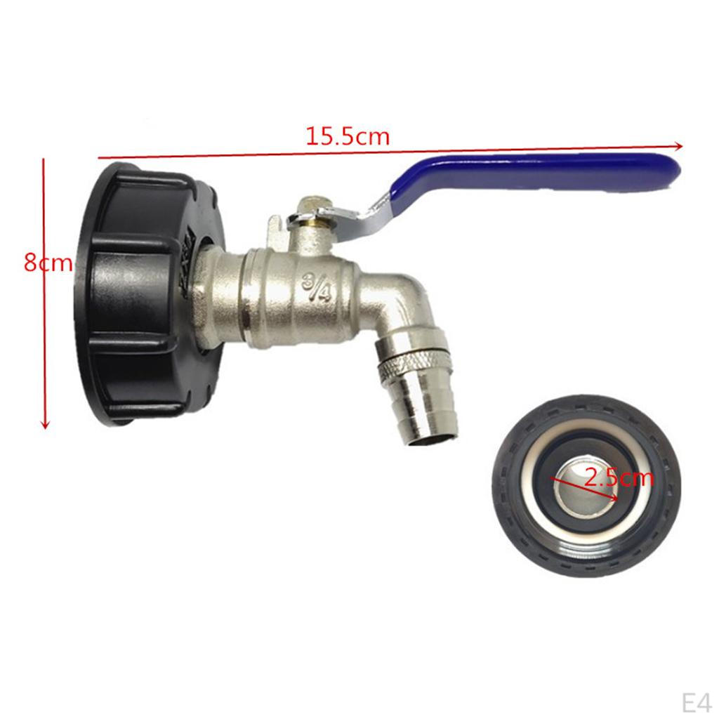 Brass Garden Water Connections Threaded IBC Tank Adapter