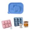 Rabbits Cattle Ice Cubes Maker Silicone Mould Quick For Cafes Households Food Grade Materials