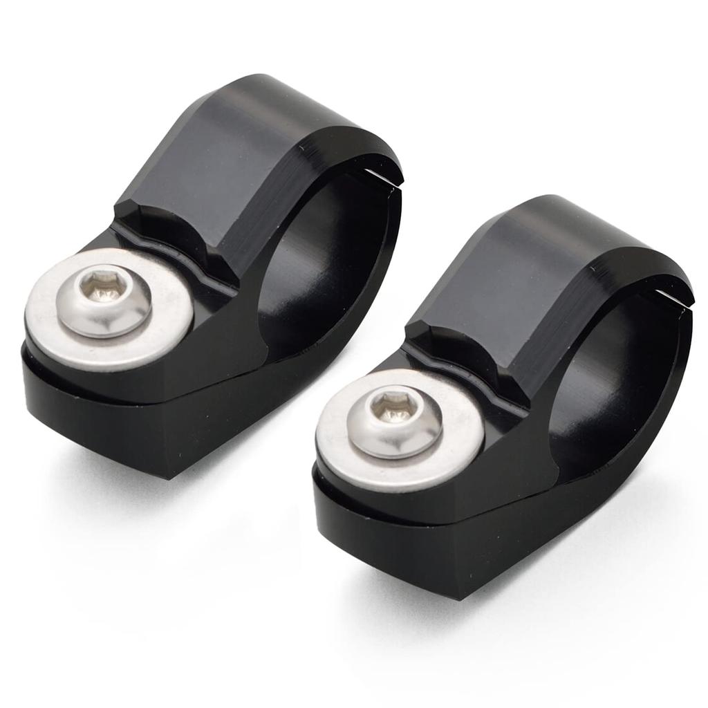 Daytona Billet Aluminum Motorcycle Clamp Bar Accessory Crossbar Clamp Set of 99445 Set, 2, Black,