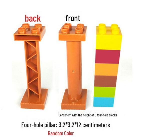 Lego-Compatible Marble Run Track Large Bricks, Toddler Educational Toy for Ages 3-6+