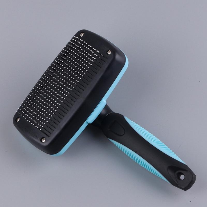 Pet Stainless Steel Needle Comb Self Cleaning Brush Clean Grooming Comb Dog Care Open Knot Comb Cat Automatic Telescopic Comb