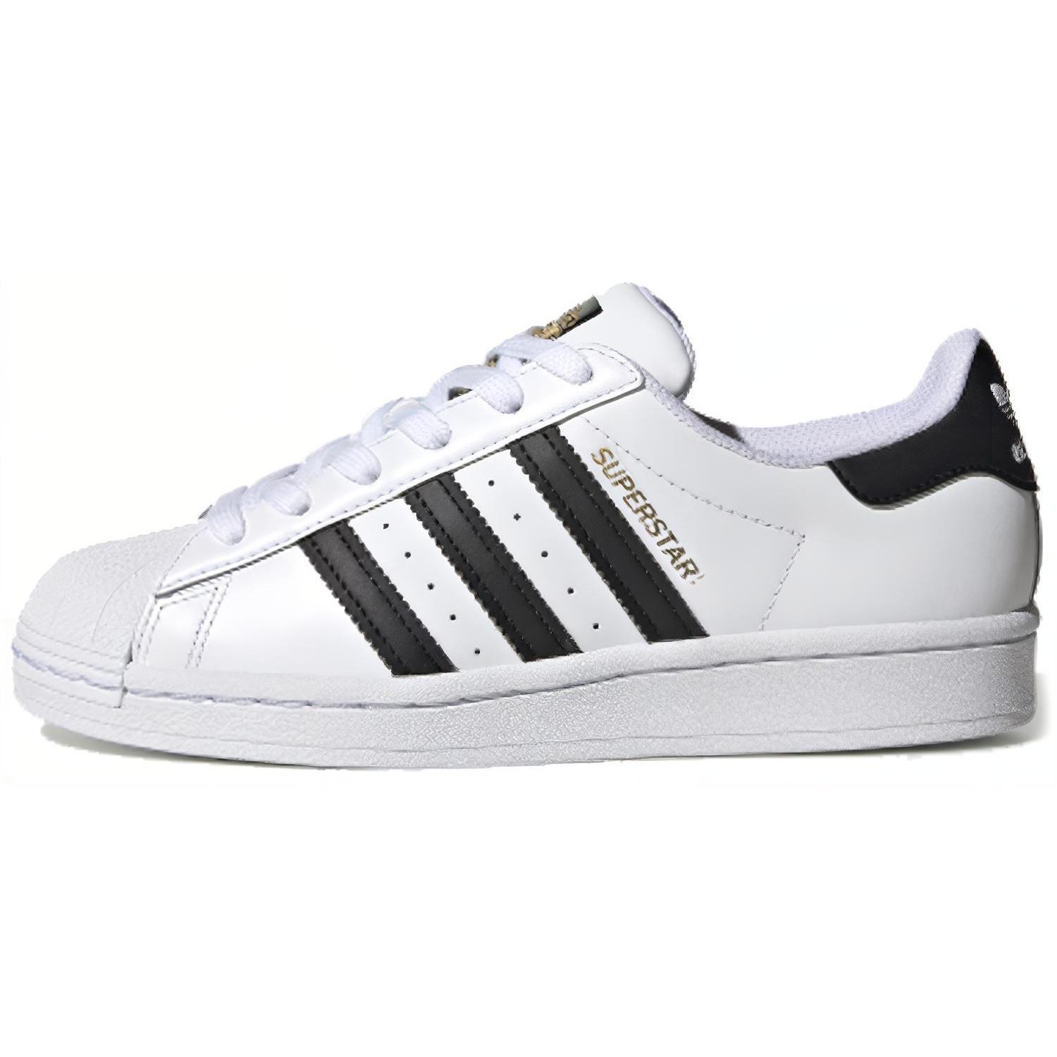 (GS) adidas Superstar J White Black Kids FU7712 EU 40