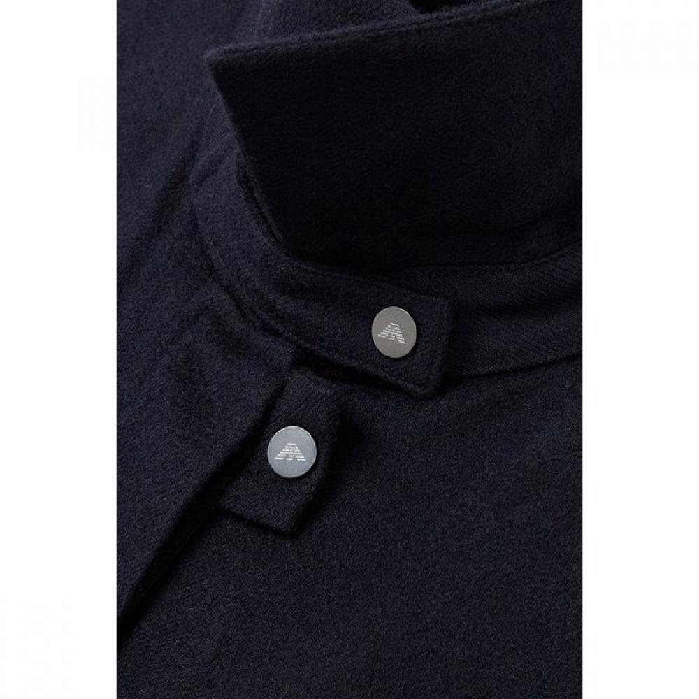 Emporio Armani Women Snap Button Brush Wool Shirt A525303502