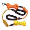Heavy Duty Dog Pull Toys ETPU Bone Chew Toy, with Braided Rope, Foam Handle, Interactive Tug of War Pet Teeth Cleaning for Medium Large Breed