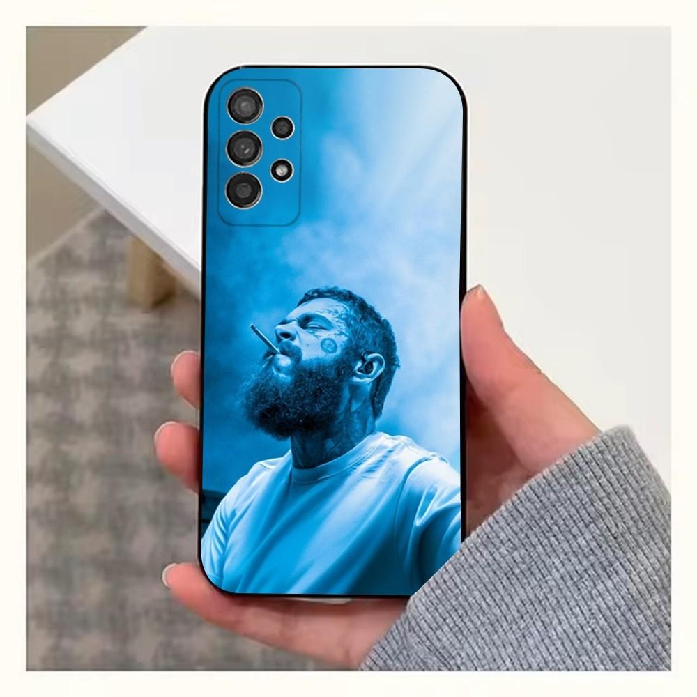 

Singer P-Post M-Malones Phone Case For Samsung S25,S24,S23,S22,S20,S21,S10,Ultra,Plus,Lite,FE,Soft Silicone Black Cover Samsung S25