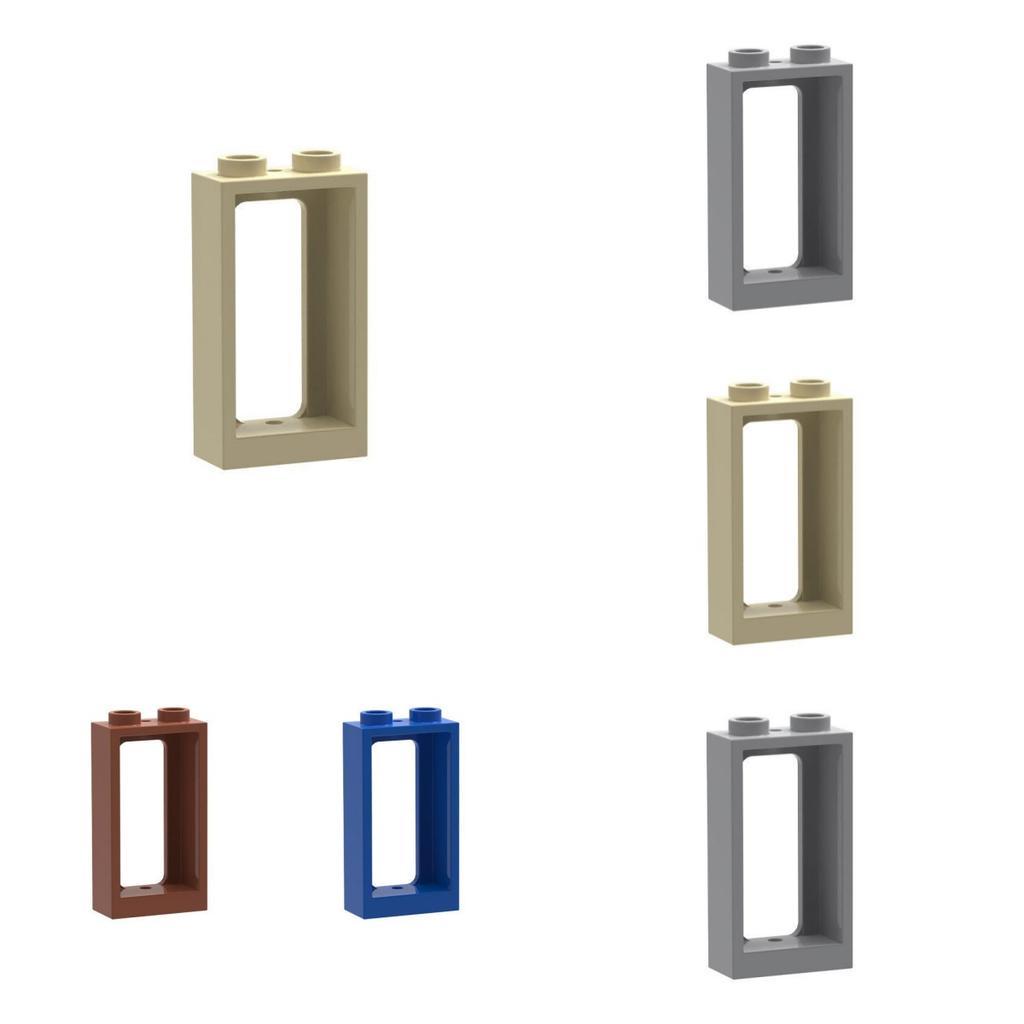 10pcs 4035 1x2x3 Flat Front Window Building Blocks Moc Accessories Compatible with Bricks Toys For Children Gift Box