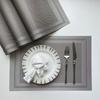 PVC Western food mat, hotel Teslin thermal insulation mat, single frame coaster, home non-slip double frame jacquard woven mat