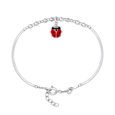 Παιδικό Βραχιόλι - ΛΕΑ &; ΑΡΘΟΥΡΟΣ - ΠΑΠΑΓΑΛΙΝΑ - Ασήμι 925 Επιροδιωμένο - Ρυθμιζόμενο Μήκος 14-16 εκ. - Unisex