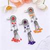 Exotic Hair Clip Side Clip with Tassels For Women Kazak Styles Hair Styling Accessory for Formal Event Costume Accessory