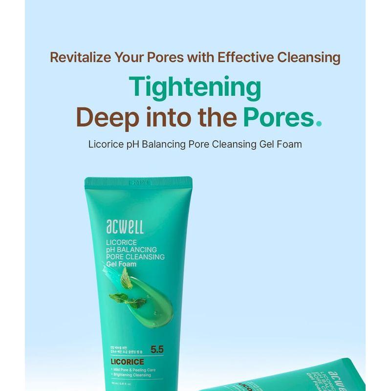 acwell - Licorice pH Balancing Pore Cleansing Gel Foam