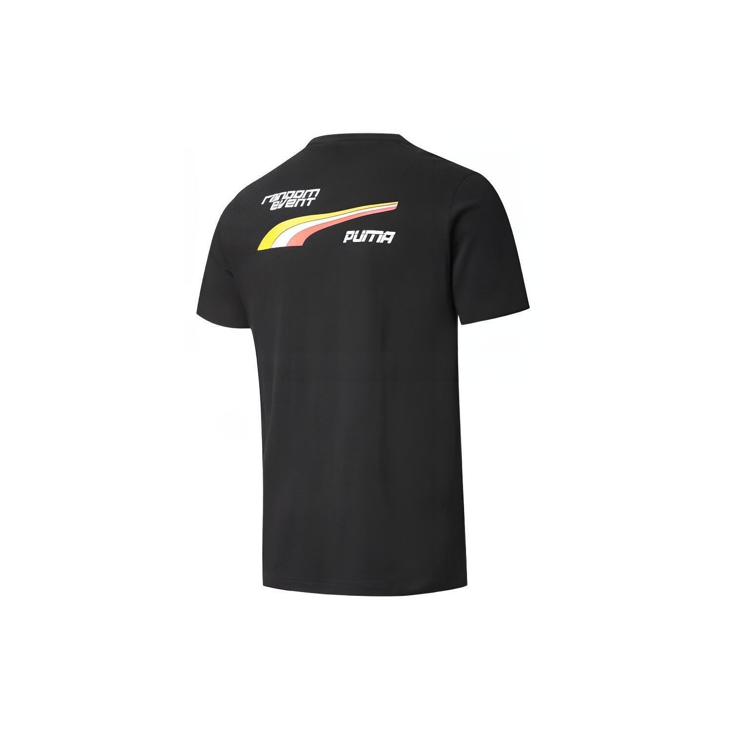PUMA x Randomevent Tee Black White Red Yellow Men s 598068-01 S