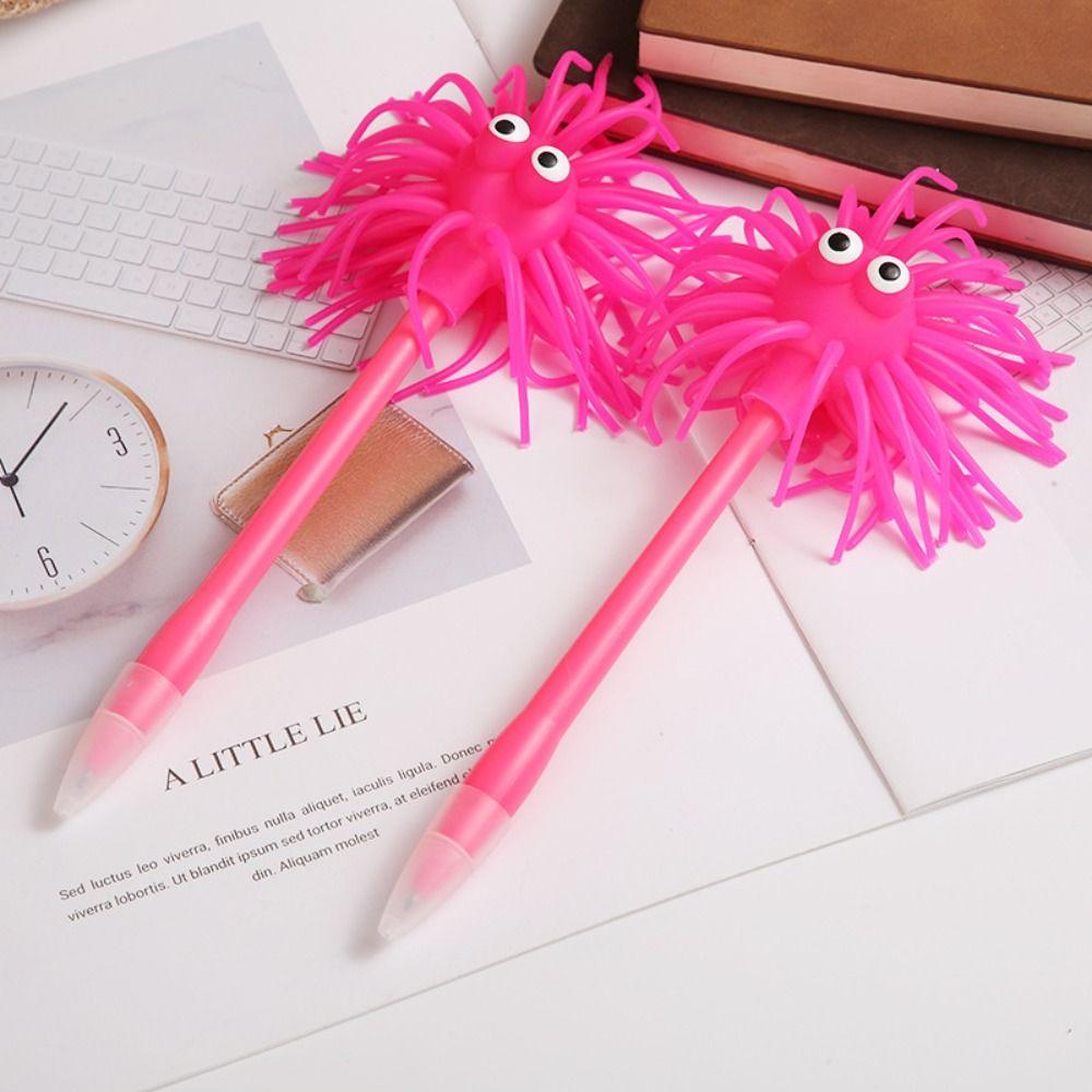 Quick-Drying Neutral Gel Pens Fluffy Ballpoint Pen Cartoon Signature Pen  Stationery
