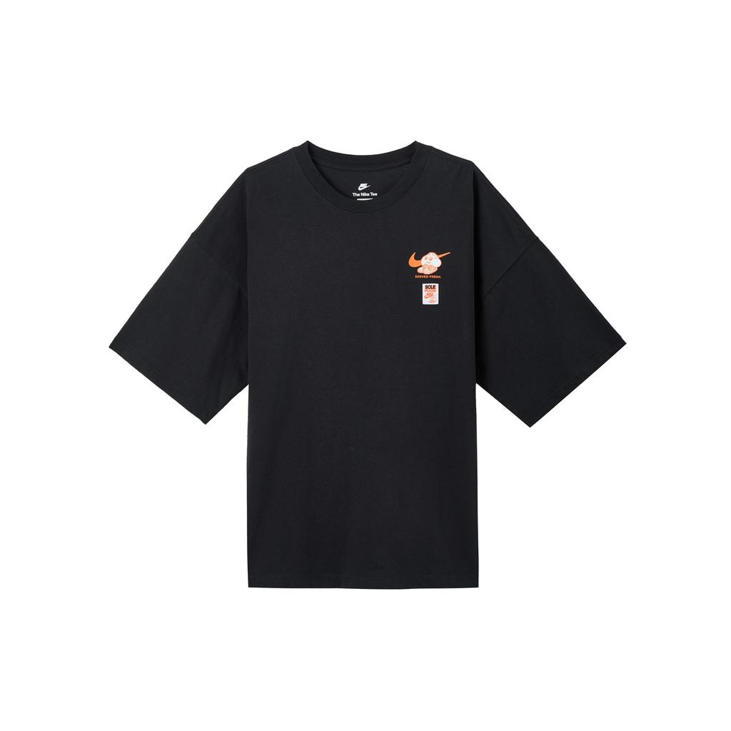 Nike T Shirts Men's Black Crew Neck Moderate Straight Fit FB9808-010