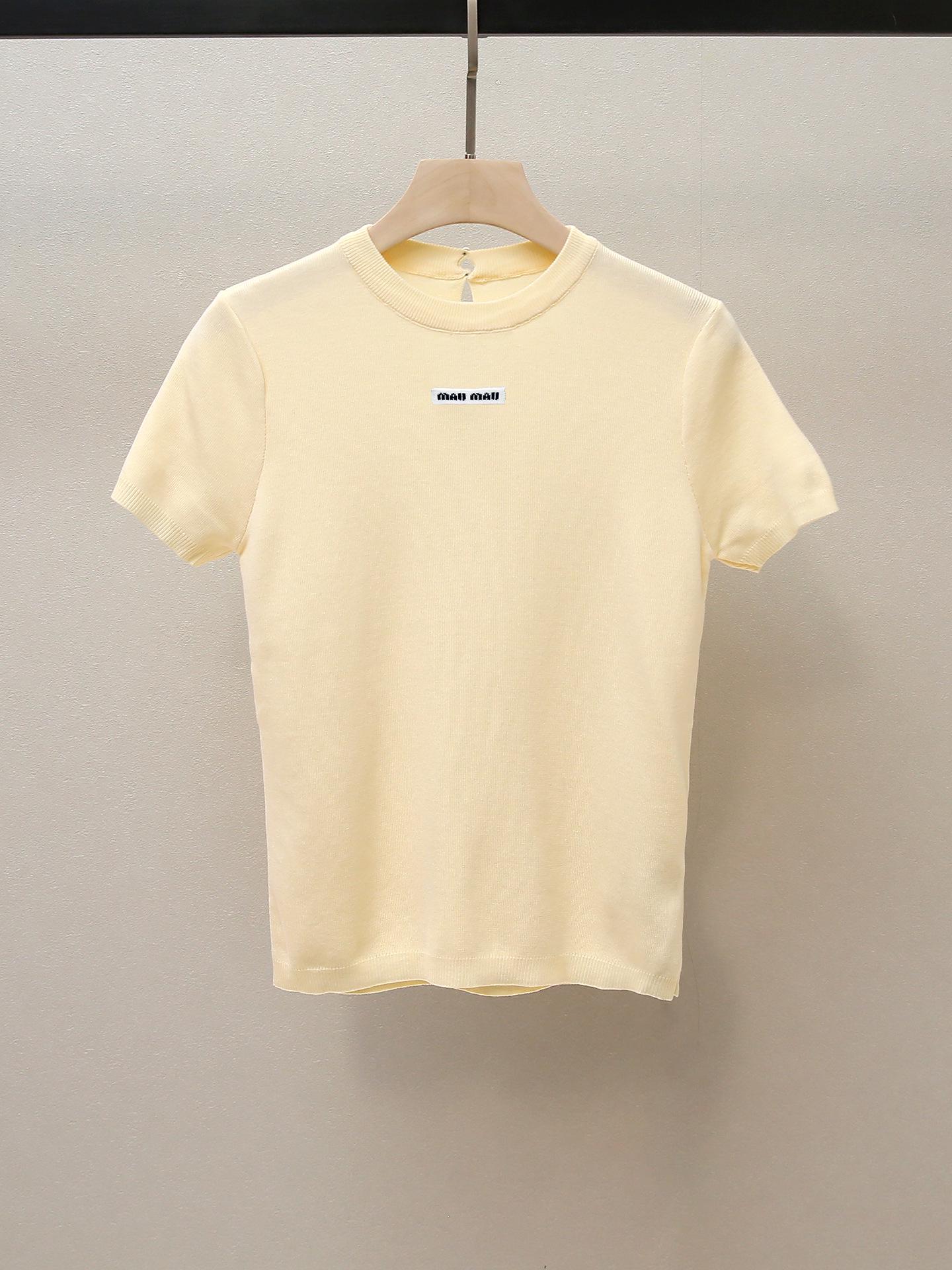 

Nanyou Women s Autumn French Style Round Neck Hollow-Out Knit T-Shirt Small абрикосовий