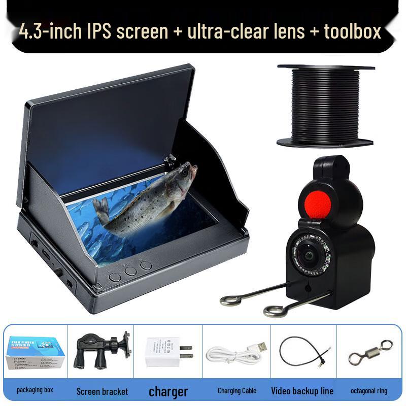 Wangfeng 4.3-inch HD Underwater Night Vision Fish Finder Camera