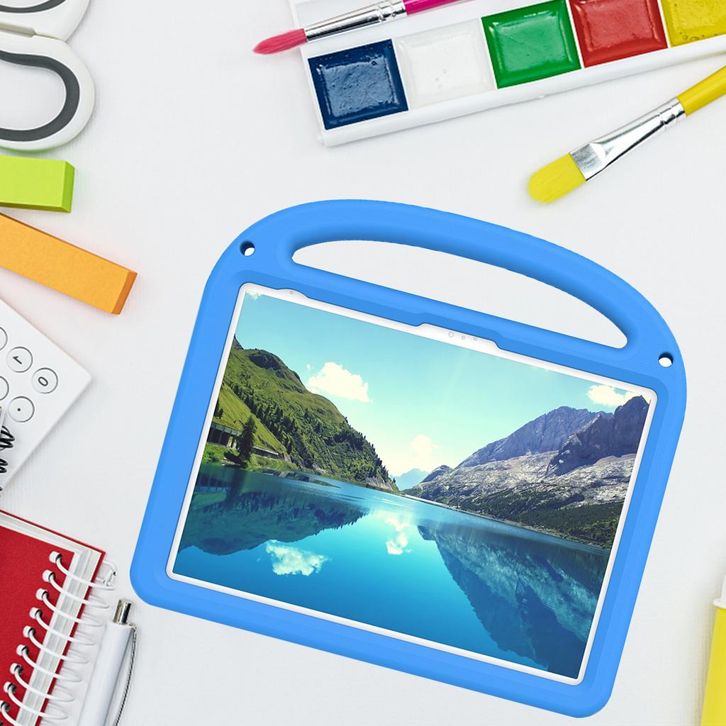For iPad (2025)/10.9 (2022) Case with Strap EVA+PC Kickstand Tablet Cover Cartoon Design