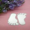 Art Cutting Dies Footprint Shape  Die Cuts Templates Embossing Stencils Tools for Card Making DIY Paper Fabric Crafts