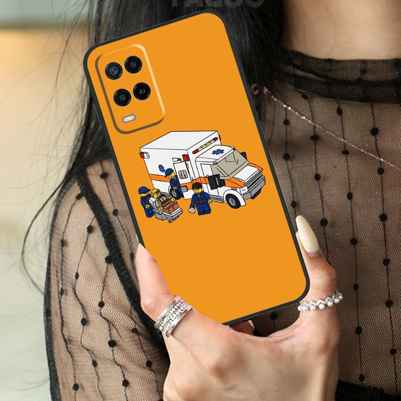 EMT EMS Ambulance Case For Oppo A16 A76 A96 A17 A18 A60 A80 A40 A38 A58 A78 A98 A94 A74 A54 A15 A57 A77 A5 Pro